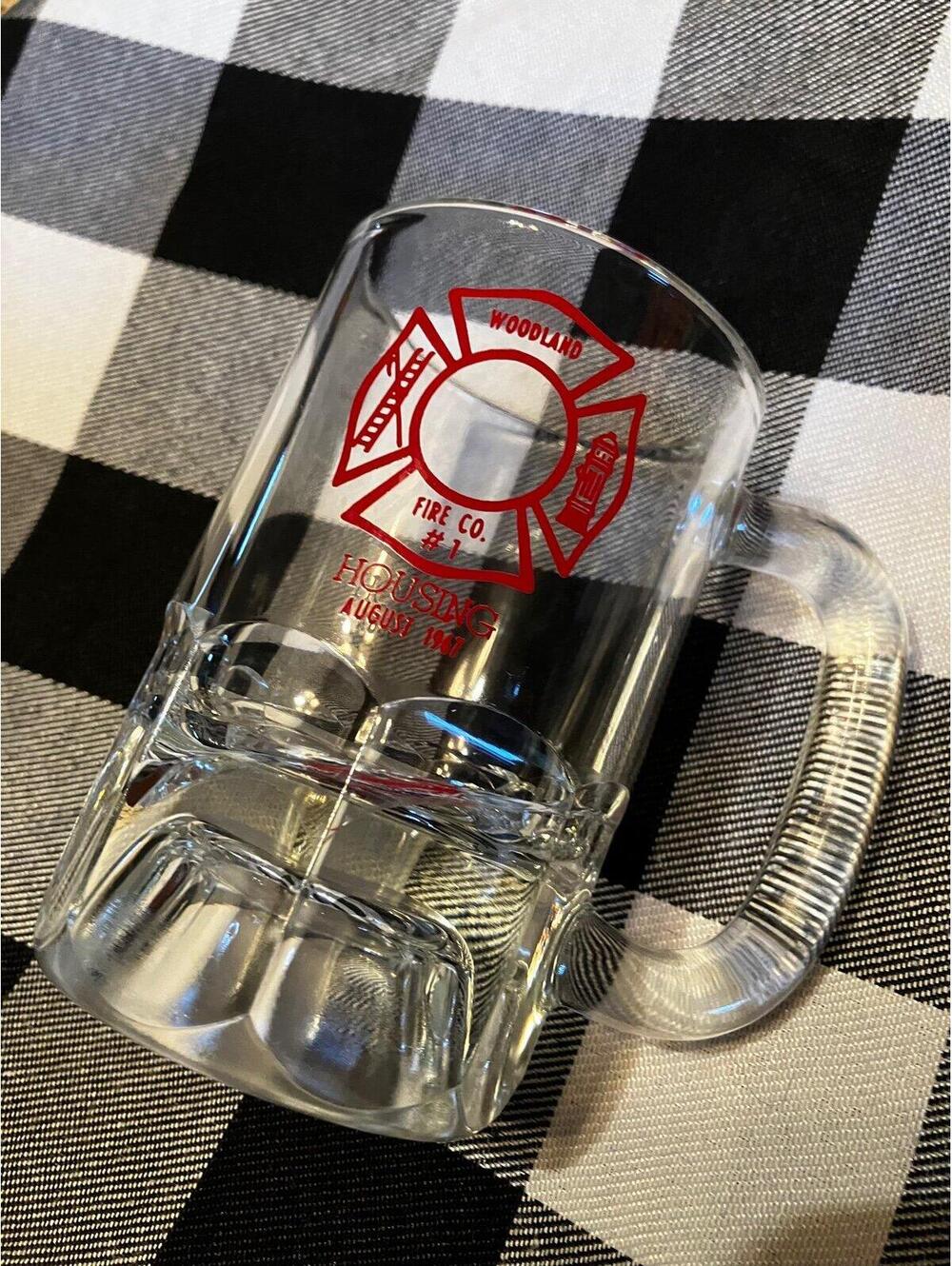 Woodland fire department collectible mug
